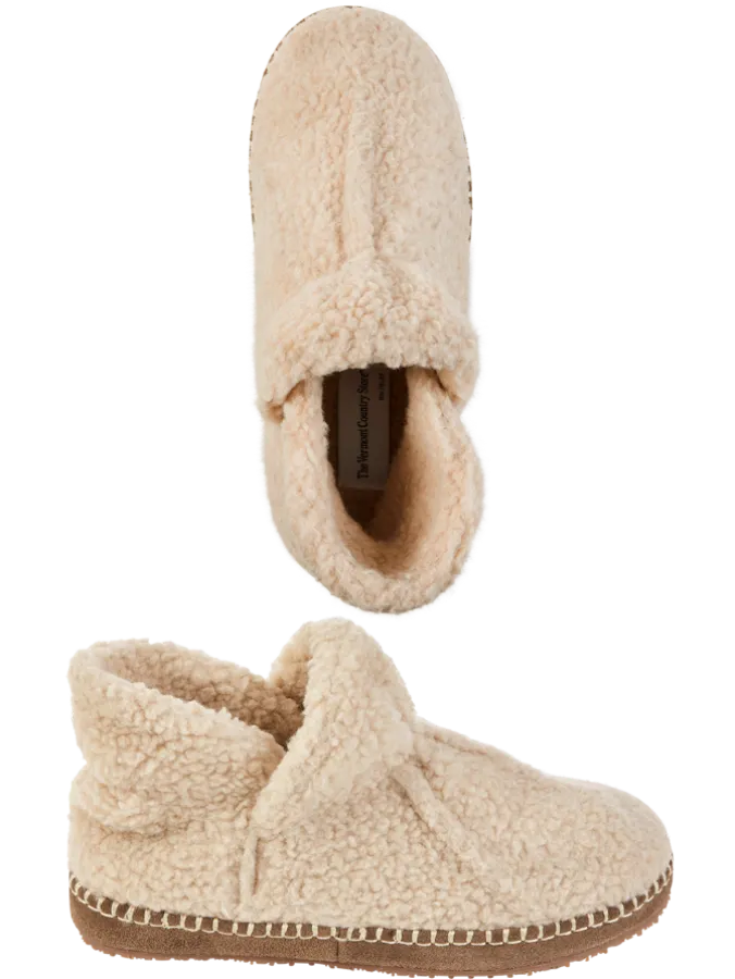 Women's Sherpa Fleece Slipper Booties