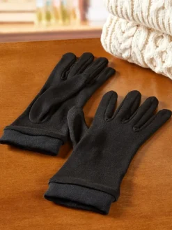 Women's Silk Glove Liners, One Pair