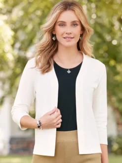 Women's Silky Knit Topper Cardigan