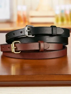 Women's Slender Leather Belt