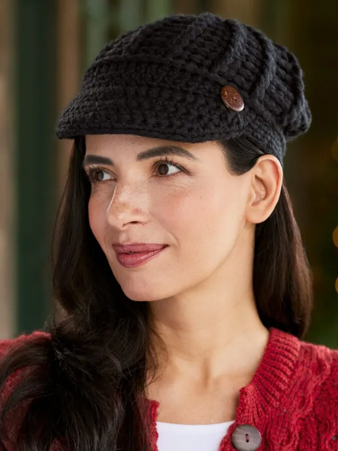 Women's Soft Knit Hat With Brim