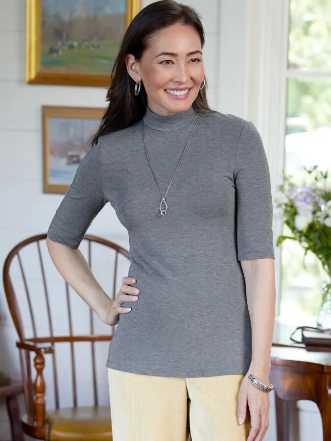 Women's Softwear Stretch Mockneck Top