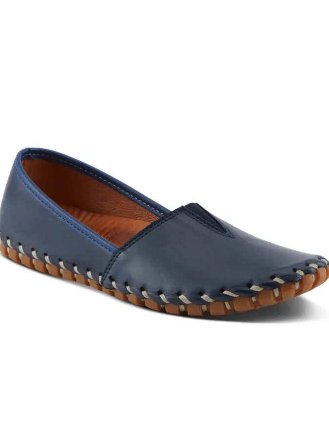 Women's Spring Step Leather Slip-On Flats
