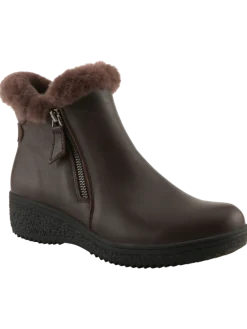 Women's Spring Step Lined Leather Zip Boots