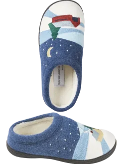 Women's Starry Night Felted Slipper Clogs