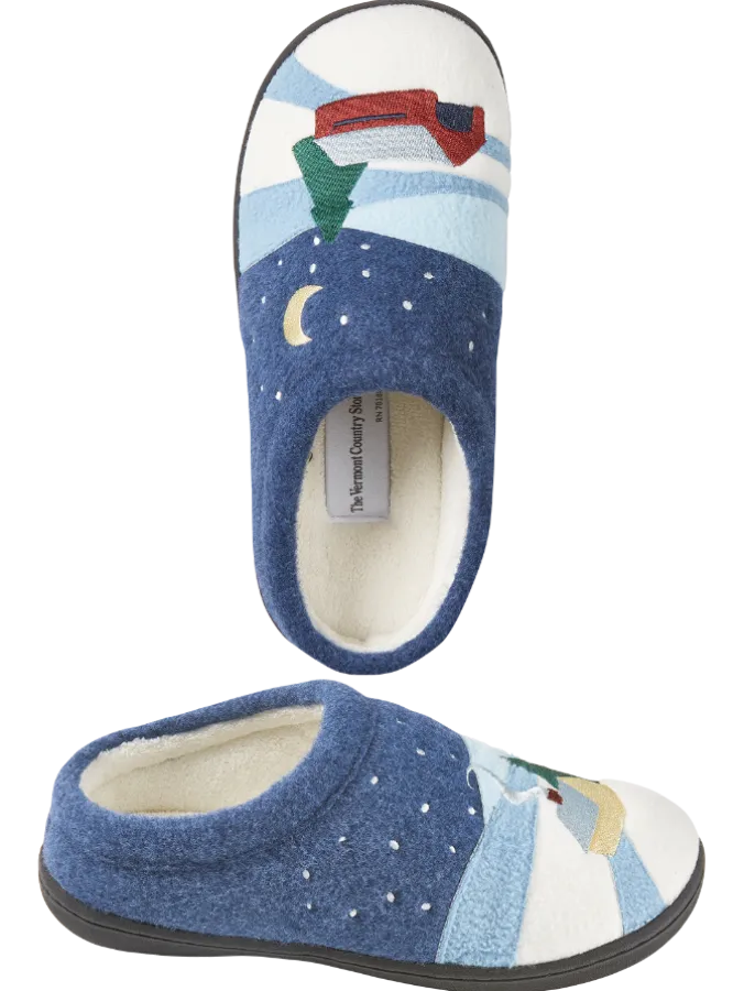 Women's Starry Night Felted Slipper Clogs