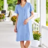 Women's Stretch Terry Snap-Front Duster