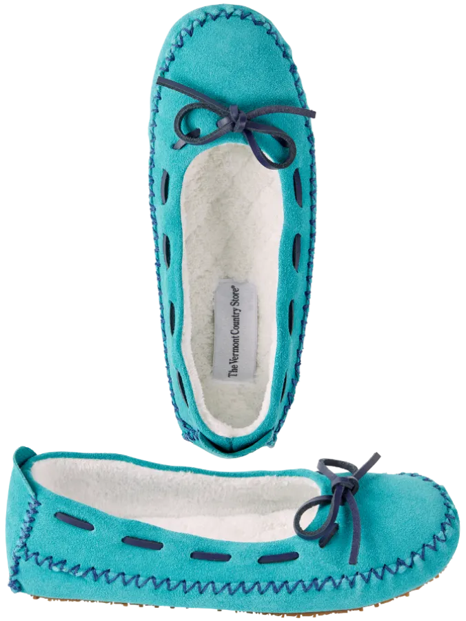 Women's Suede Moccasin Slipper