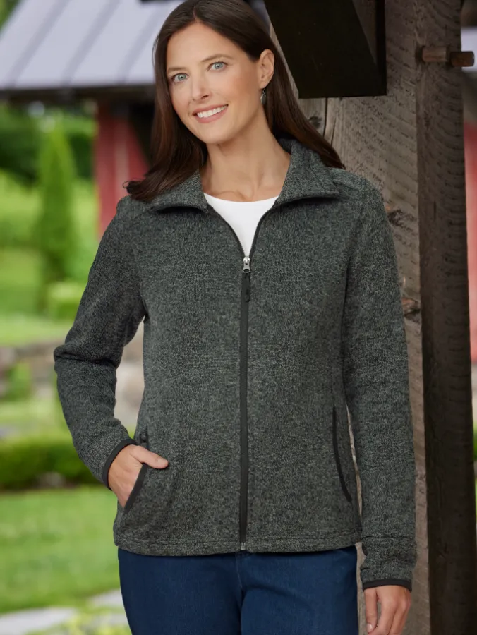 Women's Sweater Fleece Full-Zip Jacket