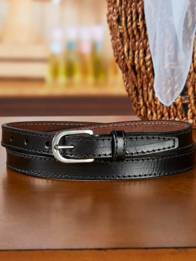 Women's Thin Leather Belt