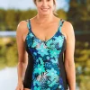 Women's Tropical Blues One-Piece Swimsuit