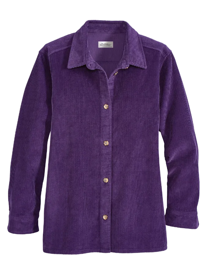 Women's Wide-Wale Corduroy Big Shirt