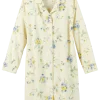Women's Wildflower Portuguese Cotton Flannel Nightshirt