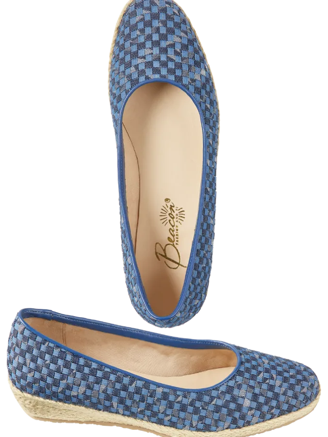 Women's Woven Denim Espadrille