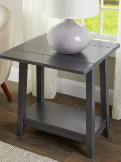 Wood Drop Leaf Side Table