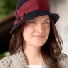 Wool Felt Cloche With Side Button