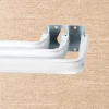 Wrap Around Adjustable Triple Curtain Rod With Lock Seams, 5/8 Inch