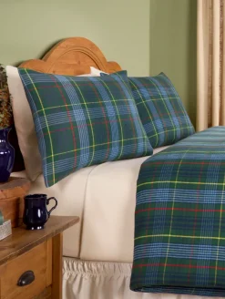 Yarn-Dyed Plaid Portuguese Cotton Flannel Duvet Cover