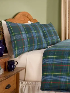 Yarn-Dyed Plaid Portuguese Cotton Flannel Duvet Cover
