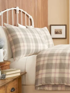 Yarn-Dyed Plaid Portuguese Cotton Flannel Duvet Cover