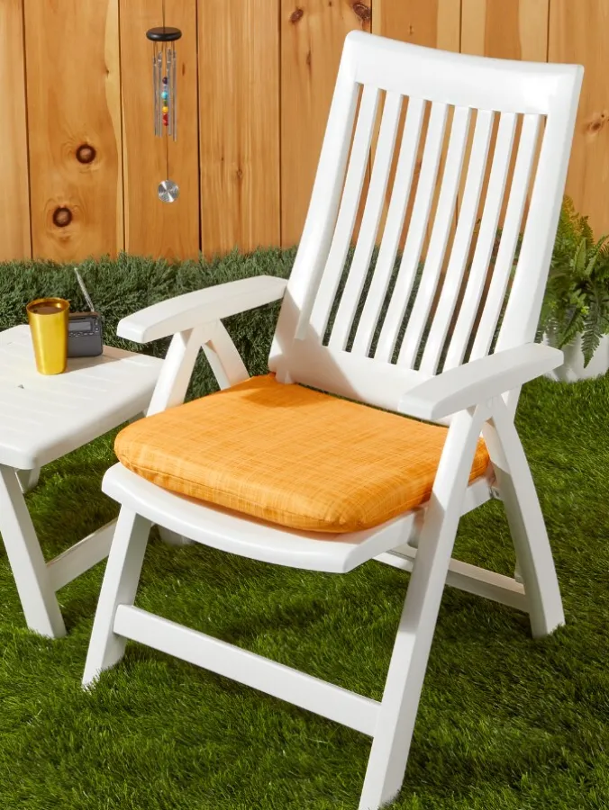 Yellow Backyard Comfort Outdoor Seat Cushion