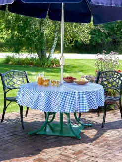 Zip-Off Vinyl Umbrella Tablecloth